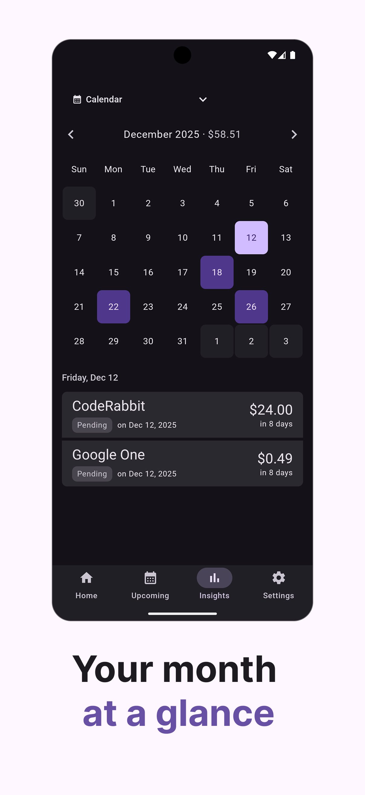 Penny subscription manager - Screenshot 4